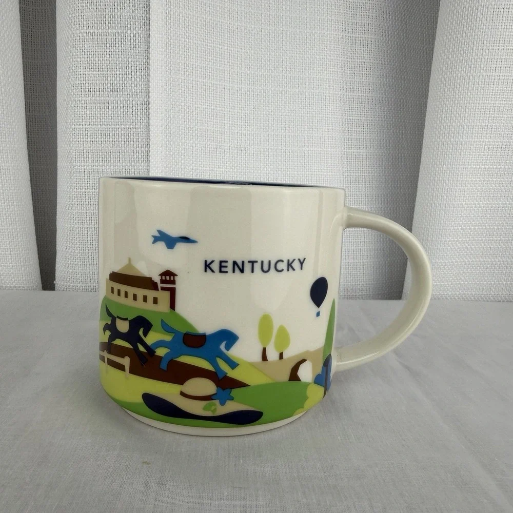 Starbucks KENTUCKY You Are Here Collection 14 oz Ceramic Coffee Mug 2015